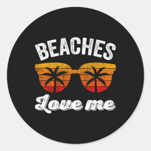 Adesivo Retro Vintage Beaches Me Ama Shirt Funny Beach Va