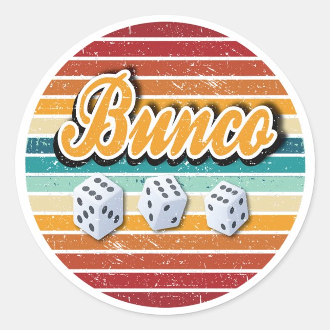 Adesivo Retro Vintage Bunco (Frente)