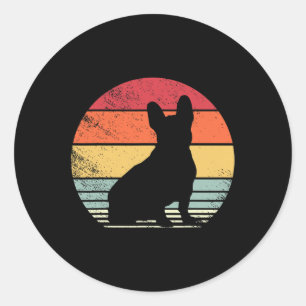 Adesivo Retro Vintage Cachorro Francês Cachorro Mo