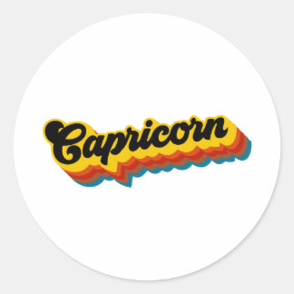 Adesivo Retro Vintage Capricorn