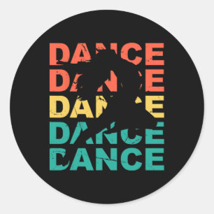 Adesivo Retro Vintage Dancing Para Dançarinos