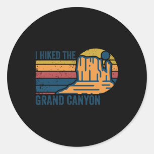 Adesivo Retro Vintage Eu Caminhei O Grand Canyon Caminhada