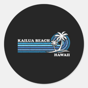 Adesivo Retro Vintage Family Vacage Hawaii Kailua Beach