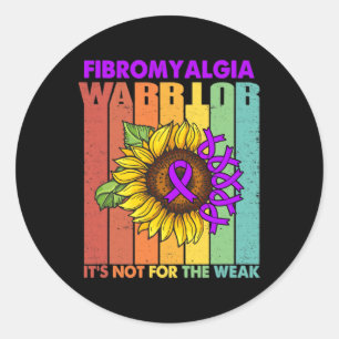 Adesivo Retro Vintage Fibromialgia Sensibilização Não Frac