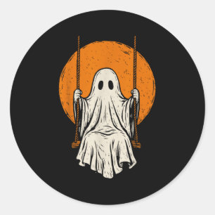 Adesivo Retro Vintage Ghost Swing Halloween Figurume Men W