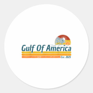 Adesivo Retro Vintage Golfo Da América Do Norte 2025 Ameri