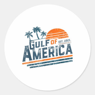 Adesivo Retro Vintage Golfo Da América Do Norte 2025 Ameri