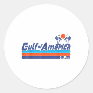 Adesivo Retro Vintage Golfo Da América Do Norte 2025 Ameri
