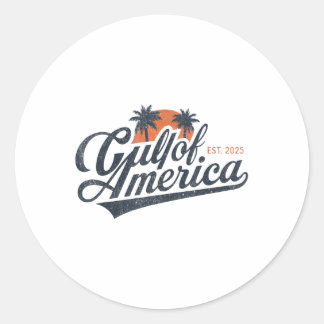 Adesivo Retro Vintage Golfo Da América Do Norte 2025 Ameri