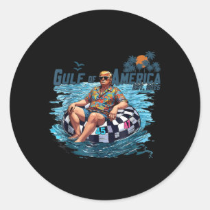 Adesivo Retro Vintage Golfo Da América Dos Eua 2025 Fl Ame