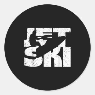 Adesivo Retro Vintage Jet Ski Water Sports Watercraft Skii