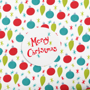 Adesivo Retro Vintage Lettering Feliz Natal