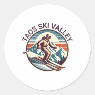 Adesivo Retro Vintage Taos Ski Valley Novo México Ski Wint
