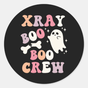 Adesivo Retro Xray Boo Boo Crew Ghost X-ray Technician Hal