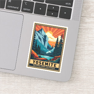 Adesivo Retro Yosemite National Park California
