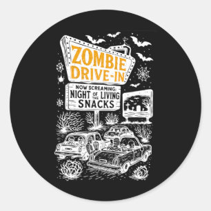 Adesivo Retro Zombie Drive No Skeleton Movie Night Hotel H