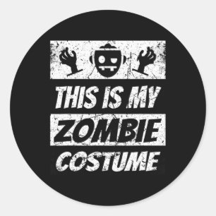 Adesivo Retro Zombies Halloween Boys Crianças Frio Costume
