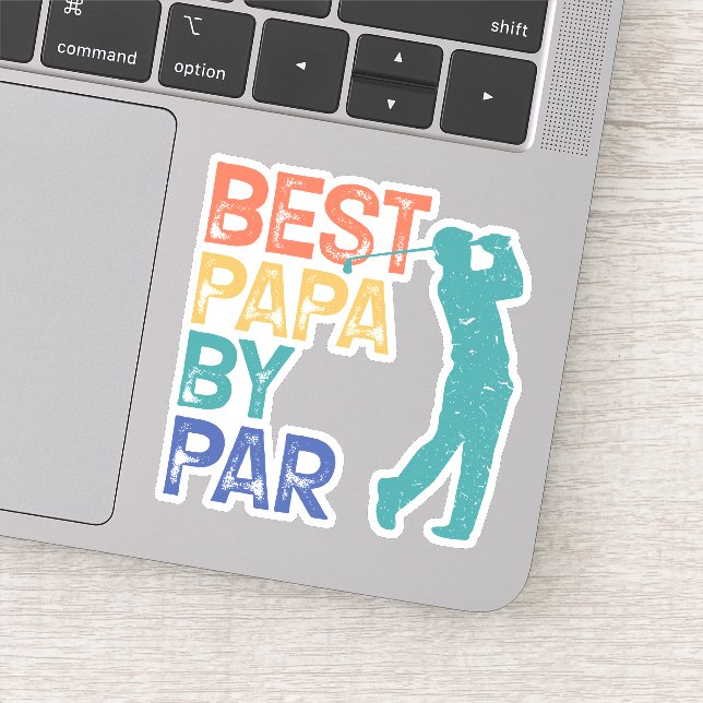Adesivo Retrocetro Golfer - Melhor Papa Por Par (Detalhe)