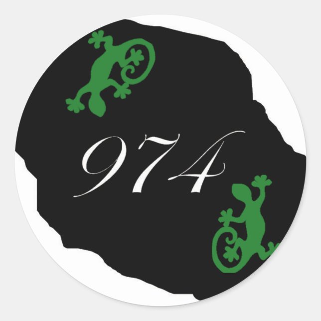 Adesivo Reunião 974 - margouillat (Frente)