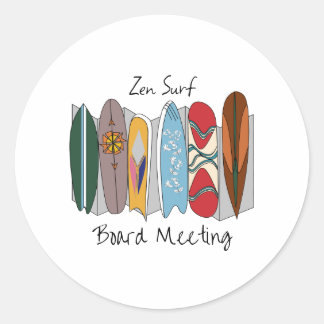 Adesivo Reunião da Zen Surf Board