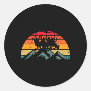Adesivo Reunião de Conselho de Snowboard Esquiador Elevado