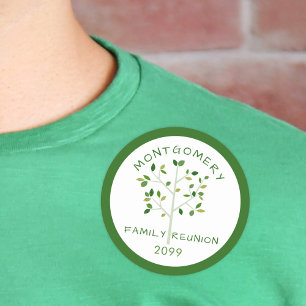 Adesivo Reunião de Família Árvore Genealógica Verde Comemo