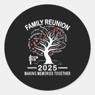 Adesivo Reunião Familiar 2025 Memórias de Fazer Juntas