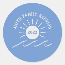 Adesivo Reunião Familiar - Exterior - Sol em Praia ou Lago