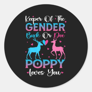 Adesivo Reveal Buck Ou Doe Poppy Te Ama