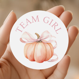 Adesivo Revelação de Gênero da Equipe de Abóbora