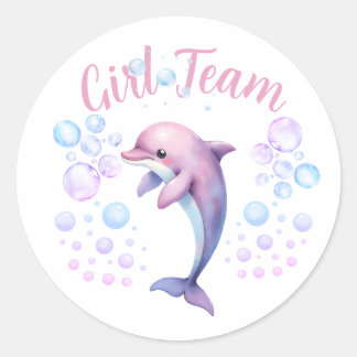 Adesivo Revelação de Gênero da Equipe Menina Oceano