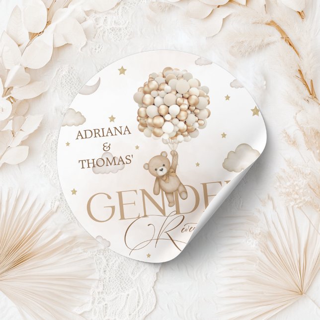 Adesivo Revelação de Gênero do Urso de Teddy (Criador carregado)