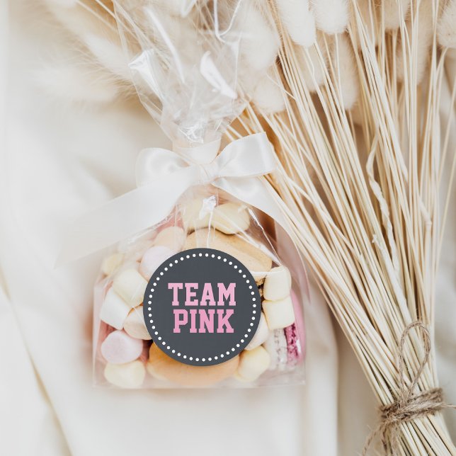 Adesivo Revelação do Gênero do Bebê do Quadro Cor-de-Rosa  (Criador carregado)