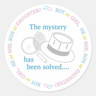 Adesivo Revelação do Sexo do Bebê 