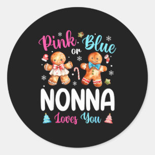 Adesivo Revelação do Sexo do Natal Nk Ou Azul Nonna Ama Vo