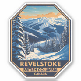 Adesivo Revelstoke Canada Winter Vintage