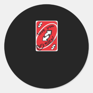 Adesivo Reverse Card Love You More Funny Playful Style 