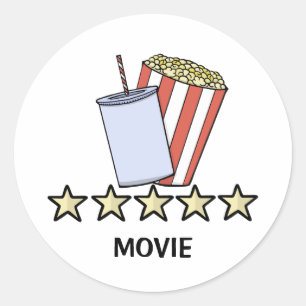 Adesivo Revisão de Filme Personalizada de 5 Estrelas de Pi