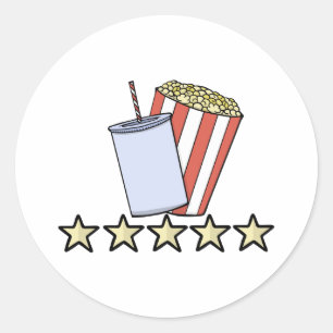 Adesivo Revisão de Filme Personalizada de 5 Estrelas de Pi