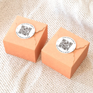 Adesivo Revisão de negócios com código QR