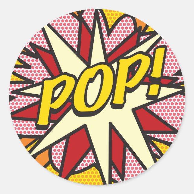 Adesivo Revista em Quadrinhos POP! (Frente)