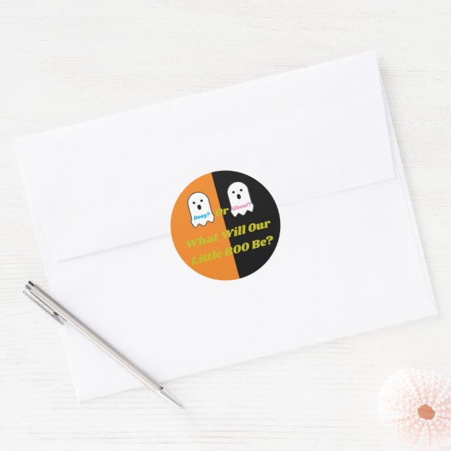 Adesivo Revolução do gênero no Booy ou no Ghoul Halloween (Envelope)