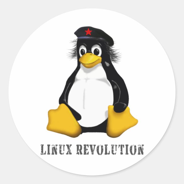 Adesivo Revolução do Linux (Frente)