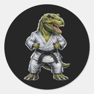 Adesivo Rex Artes Marciais Dinossauro Karatê Jiu-jitsu Nin