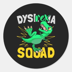 Adesivo Rex-ia - Esquadrão Dislexia Dislexia Professor Fun