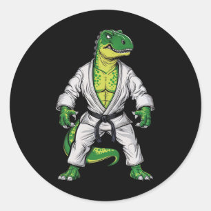 Adesivo Rex Martial Arts Dinossaur Jiu-jitsu Bjj Karate