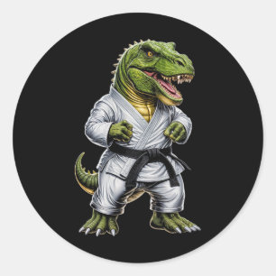 Adesivo Rex Martial Arts Dinossaur Karate Judo Bjj Fighter