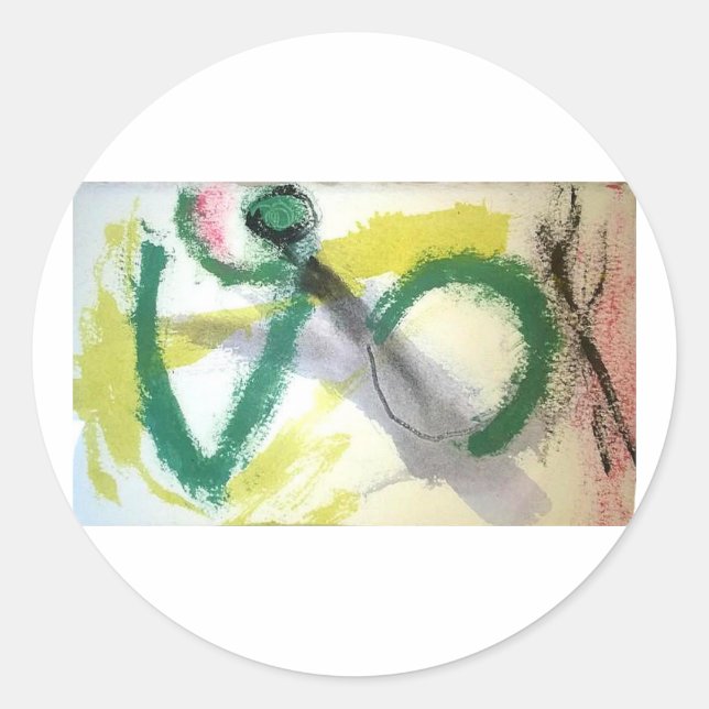 Adesivo Rezando Mantis Abstrato Jeff Hankamer Artjunkhaus (Frente)