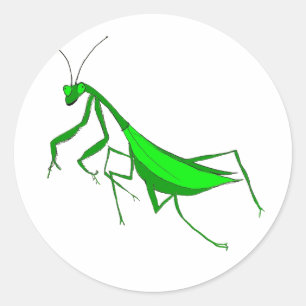 Adesivo Rezando Mantis Round Stickers