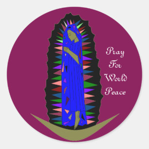 ADESIVO REZAR PELA PAZ MUNDIAL